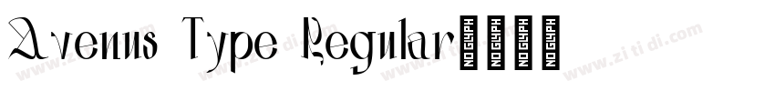 Avenus Type Regular字体转换